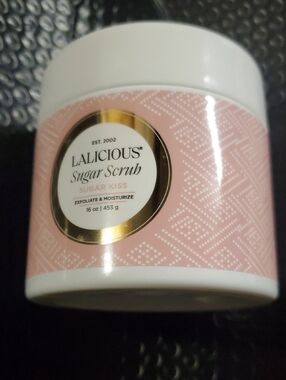 LALICIOUS Sugar Kiss Whipped Sugar Scrub - Pink Jar